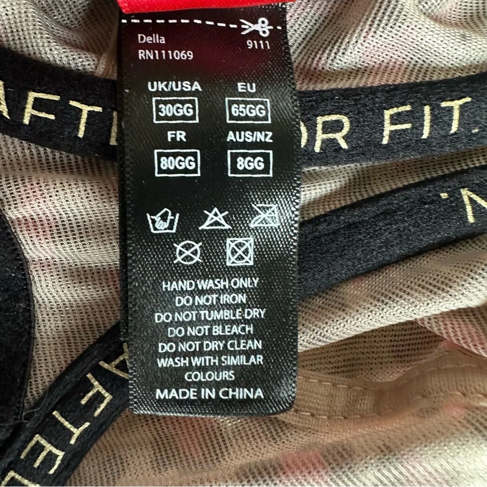 Cleo by Panache (9111) Della Unlined Mesh Leopard Print Balconette Bra 30GG 30J - Picture 8 of 11